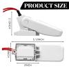 Landhoow 2 Pcs Automatic Boat Bilge Pump Float Switch, 12v 24v 32v Bilge Float Switch Moisture Tight Seals for Automatic Electric Water Pump Accessories Ignition Protected (White) view 2
