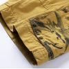 Mens Outdoor Casual Elastic Waist Relaxed Fit Cotton Lightweight Fishing Hiking Work Shorts Cargo Mens (Orange #2, 32) view 3