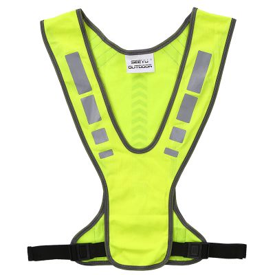 HUIOP High Visibility Vest, High Visibility Vest Outdoor Sports Running Cycling Reflective Vest with Pocket