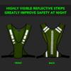 HUIOP High Visibility Vest, High Visibility Vest Outdoor Sports Running Cycling Reflective Vest with Pocket view 4