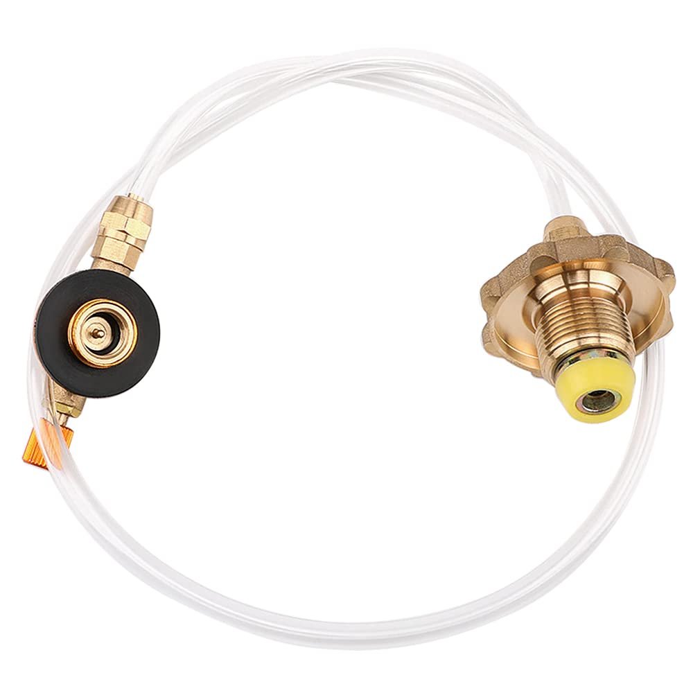 HUIOP Gas Stove Adapter, Outdoor Camping Gas Stove Adapter Gas Refilling Pipe Gas Stove Accessories