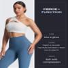 Aoxjox High Waisted Workout Leggings for Women Tummy Control Buttery Soft Yoga Metamorph Deep V Pants 26" (Steel Blue, Small) view 3