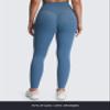 Aoxjox High Waisted Workout Leggings for Women Tummy Control Buttery Soft Yoga Metamorph Deep V Pants 26" (Steel Blue, Small) view 4