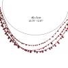 LIANXUE Red Resin Blood Drop Pendant Necklace - Muiltfunction Bloody Droplet Choker Gift view 2