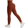 Aoxjox High Waisted Workout Leggings for Women Tummy Control Buttery Soft Yoga Metamorph Deep V Pants 26" (Cherry Mahogany, 3X-Large) view 3