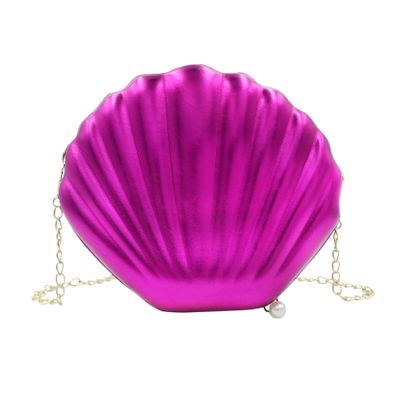 AIBEARTY Cute Seashell Shape Crossbody Purse Small Shoulder Bag with Chain for Women Little Girls