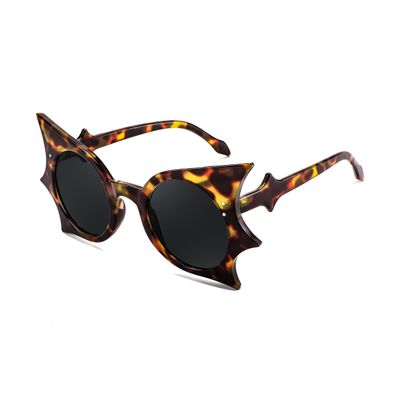 FEISEDY Women Men Funny Sunglasses, Butterfly Shaped Bat Shades for Halloween and Party B4142