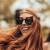 FEISEDY Women Men Funny Sunglasses, Butterfly Shaped Bat Shades for Halloween and Party B4142 view 2