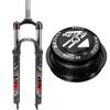 BUCKLOS 29inch MTB QR Crown Suspesion Fork & 44-56mm Black Headset view 1