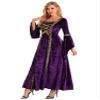 Aislor Womens Medieval Victoria Queen Princess Wedding Party Formal Dress Halloween Cosplay Costume Purple Medium view 4