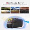 KEMIMOTO 600D Waterproof Golf Cart Cover, Universal Heavy Duty Large Golf Cart Rain Cover with Storage Bag Compatible with EZGO Club Car 2/2+2/4 Passenger, Black view 2