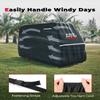 KEMIMOTO 600D Waterproof Golf Cart Cover, Universal Heavy Duty Large Golf Cart Rain Cover with Storage Bag Compatible with EZGO Club Car 2/2+2/4 Passenger, Black view 3