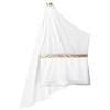 LiiYii Men's Halloween Costume Mr. Toga Cosplay One Shoulder Shorts Jumpsuits Ancient Greek Outfits White Large view 4