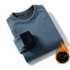 Black Pocket t Shirts for Men Shirts for Men Regular Fit Plush Warm Long Sleeve Crewneck Pullover Sweater Outdoor Fashion Warm Sport Sweatshirt Short Sleeve Summer Spring Blue 4X view 4