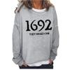 1692 You Missed One Shirt 1962 They Missed One Sweatshirt Halloween Sweaters For Women 1692 They Missed One Sweater Vintage Funny Womens Halloween Sweatshirt Grey view 1