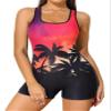 beautyin Swimsuit Women Boyleg One Piece Water Aerobic Traininig Lap Bathing Suit view 1