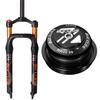 BUCKLOS 26 x 4.0 inch Fat Tire MTB Air Crown Suspension Fork & 44-56mm Black Headset view 1