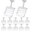 Dunzy 24 Pieces Shoulder Pad T Hook Football Pad T Hook (1 Inch,Silver) view 1