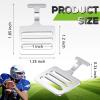 Dunzy 24 Pieces Shoulder Pad T Hook Football Pad T Hook (1 Inch,Silver) view 2