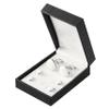 Zealmer 6pcs White Men's Cufflinks and Tuxedo Studs Set with Boxes Stainless Steel Cuff Links Shirt Studs Tuxedo Buttons Jewelry Accessories Gifts for Men Wedding Anniversary, Business and Daily Life view 2