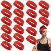 Hotop 20 Pcs Sport Stretchy Headbands for Girls Women Non Slip Soft Fabric Elastic Headband Bulk for Yoga DIY Team Gifts(Red) view 1