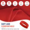 Hotop 20 Pcs Sport Stretchy Headbands for Girls Women Non Slip Soft Fabric Elastic Headband Bulk for Yoga DIY Team Gifts(Red) view 3