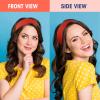 Hotop 20 Pcs Sport Stretchy Headbands for Girls Women Non Slip Soft Fabric Elastic Headband Bulk for Yoga DIY Team Gifts(Red) view 4