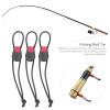 HOHXFYP 3Pcs Fishing Rods Belt, Robust Nylon Fishing Rod Quick Ties with Plastic Adjustments, Portable Elastic Fishing Rod Ties view 2