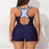 beautyin Boyleg Swimsuit Women One Piece Bathing Suit Sports Unitard Lap Swimwear view 2