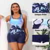 beautyin Boyleg Swimsuit Women One Piece Bathing Suit Sports Unitard Lap Swimwear view 4