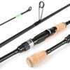 HUIOP Fishing Rod,4 Pieces Travel Rod, Portable Travel Spinning Fishing Rod Lightweight Carbon Fiber 4 Pieces Fishing Pole view 2