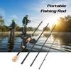 HUIOP Fishing Rod,4 Pieces Travel Rod, Portable Travel Spinning Fishing Rod Lightweight Carbon Fiber 4 Pieces Fishing Pole view 4