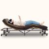UPGENT Folding Camping Cot for Adults, 6-Speed Adjustable BackHeavy Duty Guest Bed with Adjustable Pillow, Travel Camp Cots for Adults Home Office Nap Vocation Outdoor (Size : 200x100cm) view 1