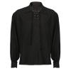 Renaissance Pirate Shirts for Men Medieval Viking Navigator Long Sleeve T-Shirts Retro Gothic Lapel Blouses Tops view 1