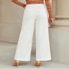GRAPENT Western Jeans Women Jean Pants 5 Pocket Pull on Style Bright White view 2