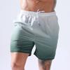 DGKaxiyaHM Man's Printed Casual Thin Beach Shorts Quick Dry Comfort Swim Sports Shorts Breathable Summer Fifth Pants (Dark Green 1,Large) view 2