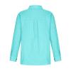 SMIDOW Womens Cotton Linen Button Down Shirt, #B-blue, Small view 3