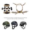 Bewinner Dial Suspension System Chin Strap Universal Fit for Fast MICH Wendy FMA EXF Helmets, Breathable Nylon Sponge Cushion Double Layer Design, 3-Piece Removable Pads Perfect for Cycling Scooter view 2