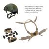 Bewinner Dial Suspension System Chin Strap Universal Fit for Fast MICH Wendy FMA EXF Helmets, Breathable Nylon Sponge Cushion Double Layer Design, 3-Piece Removable Pads Perfect for Cycling Scooter view 3
