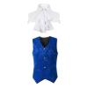 Ctreela Gothic Ruffle Collar Suit Vest Men's Fake Two Piece Waistcoat Elegant Sleeveless Victorian Steampunk Jacket Coats view 2