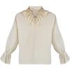 Ctreela Victorian Ruffled Blouse Mens Vintage Medieval Shirts Gothic Renaissance Long Sleeve Pullover Vampire Pirate Shirt view 1