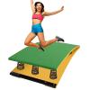 Junior Gymnastics Springboard, Pro Curved Spring Board for Adult, Teen, Child, Arts Springboard for Vaulting with 6 Thicked Steel Spring, Ideal for School or Home Use (Green 120x60cm) view 1