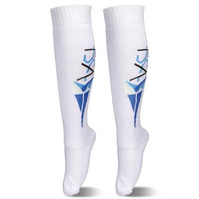 HERCHR Fencing Socks for Epee, Sabre and Foil, Absorbing Breathable Stretchy Wearable Cotton Protective Fencing Stockings Knee High Sports Socks for Unisex Child Adult Men and Women(L)