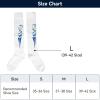 HERCHR Fencing Socks for Epee, Sabre and Foil, Absorbing Breathable Stretchy Wearable Cotton Protective Fencing Stockings Knee High Sports Socks for Unisex Child Adult Men and Women(L) view 2