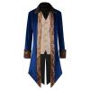 Ctreela Mens Steampunk Vintage Tailcoat Gothic Long Sleeve Jacket Victorian Medieval Halloween Costume Tuxedo Lapel Coat view 1