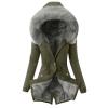 ZYXTIM Oversize Winter Coats for Women Thicken Warm Fleece Lined Hooded Faux Fur Parka Coat Windproof Outerwear Puffer Jacket Army Green view 1