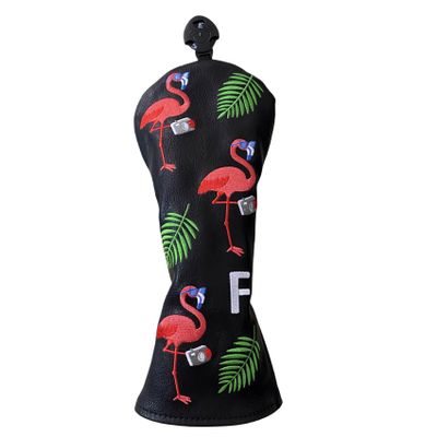 Flamingo Golf Club Headcover 3 Wood Head Cover Golf PremiumPU Leather Fairway Wood Head Cover Gift for Men (1pc (for Fairway))