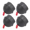 Haofy Billiard Chalk Holder 4pcs with Cord - Pocket Rubber Pool Chalk Holders for Cue Sticks - Suitable for All Pool Players - Black view 1