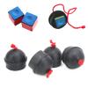 Haofy Billiard Chalk Holder 4pcs with Cord - Pocket Rubber Pool Chalk Holders for Cue Sticks - Suitable for All Pool Players - Black view 2