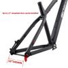 HIMALO 26er/27.5er Hardtail Mountain Bike Frame 17'' Disc Brake Bike Frame Thru Axle 12 * 142mm Aluminum Alloy Rigid Frame Internal Routing (Color : Black) view 4